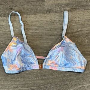 Savage X Fenty Pastel Blue and Pink Bikini Top